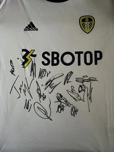 Leeds United Squad Signed Home Shirt 22/23 16 Autographs Marsch, Rodrigo, Adams - Picture 1 of 1