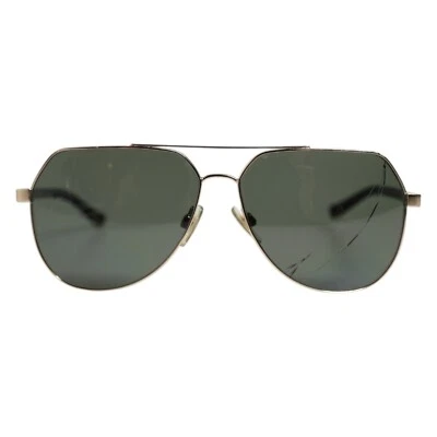 Óculos de sol Dolce & Gabbana preto banhado a ouro 18K aço polarizado DG2133K 720usd - Imagem 1 de 4