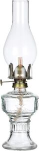 Rustic Oil Lamp Lantern Chamber Vintage Glass Kerosene Chamber Oil Lamp Candle