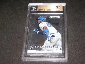 YASIEL PUIG ROOKIE AUTHENTIC ROOKIE CARD SLABBED & GRADED BECKETT GEM MT 9.5 - Picture 1 of 1