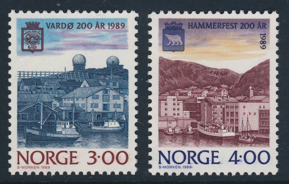 NORWAY . 1989 Port Cities (938-39) . Mint Never Hinged - Image 1 of 1