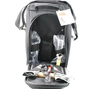 Picnic On The Go Insulted Black Tote Bag Two Person Drink Food Carry All Handled - Picture 1 of 10
