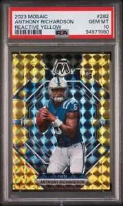 Anthony Richardson 2023 Mosaico #282 Amarillo Reactivo RC PSA 10 COLTS - Imagen 1 de 2