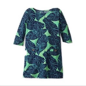 LILLY PULITZER girls’ green Under the Palms Charlene t-shirt dress XL - Picture 1 of 13