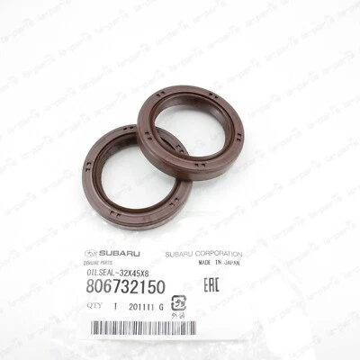 Genuine Subaru 90-12 Legacy Impreza Forester SOHC Camshaft Oil Seal 806732150 x2 - Image 1 of 4