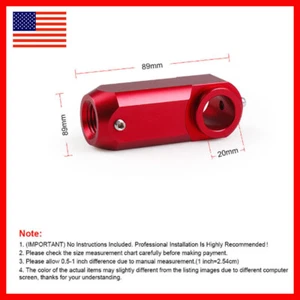 Yamaha Raptor 700 350 660 700R Rear End Lowering Kit Adjustable Set Red Fit - Picture 1 of 6