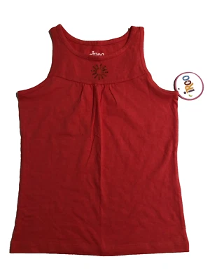 Camiseta sin mangas Circo Girls color coral con pedrería dorada talla 7-8 nueva con etiquetas Foto 1 de 4