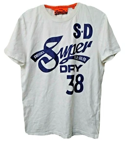 Super Dry 38 Graphic Tee Shirt Men's Size L White - Picture 1 of 4