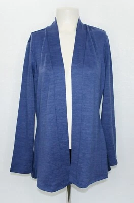 Suéter cárdigan drapeado DENIM & CO., talla XS, azul, ¡nuevo sin etiquetas!! Foto 1 de 4