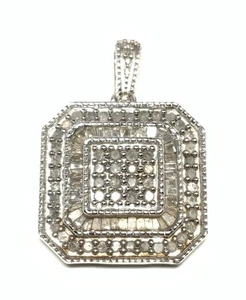 SJ Sterling Silber 925 Diamant Anhänger KX33 - Bild 1 von 7