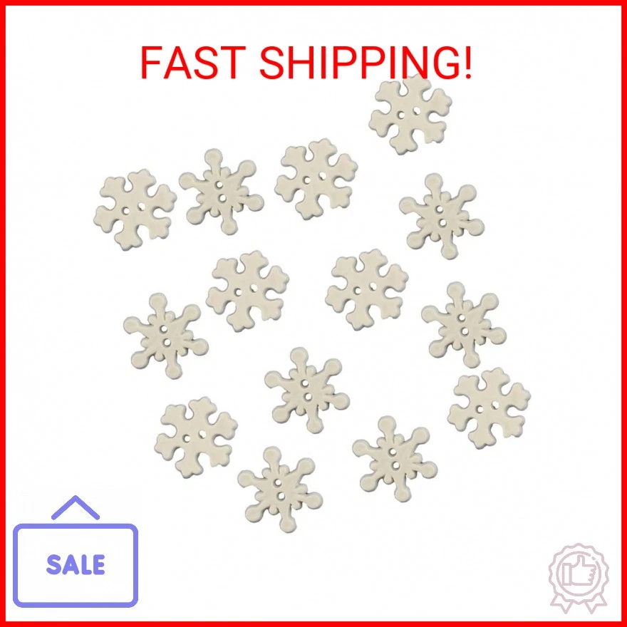 Button Theme Pack-snowflakes PK 6 Buttons Galore