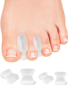 12 Pack Gel Toe Separators, Bunion Toe Spacers with 2 Sizes for Women Men Toe Pa - Picture 1 of 6