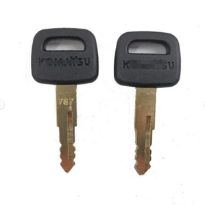 Llave de encendido 2 piezas para Komatsu 787 para excavadora topadora cargador equipo pesado llaves - Imagen 1 de 2