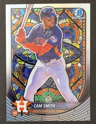 2025 Bowman Chrome CAM SMITH Etched In Glass Variations RC #77 Case Hit SSP - Image 1 of 2