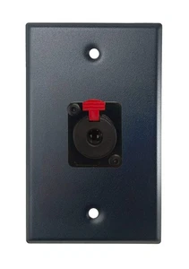 Placa de pared de instalación de audio profesional negra PROCRAFT SPL-1X-BK-VAR 1 banda negra - Imagen 1 de 12