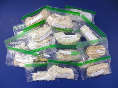 Lote de 20 muñecas artesanales surtidas con adornos de encaje de ganchillo 27+ yardas Foto 1 de 4