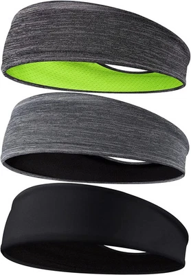 Men'S Headbands, 3-Pack Head Band for Men, Sport Sweatbands for Running Fitness  - Image 1 of 4
