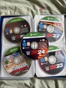 Joblot Bundle 31 WWE TNA Wrestling Games. WWE 2K24. Xbox 360, Xbox One, Series X - Picture 1 of 9