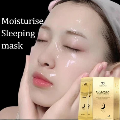 60pcs Anti-Wrinkle Collagen Face Mask Moisturizing Anti-Aging Repair Brightening - Image 1 of 4