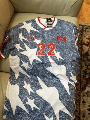 Camiseta de fútbol Alexi Lalas de la Copa Mundial de Estados Unidos 1994 se adapta extra grande Foto 1 de 3