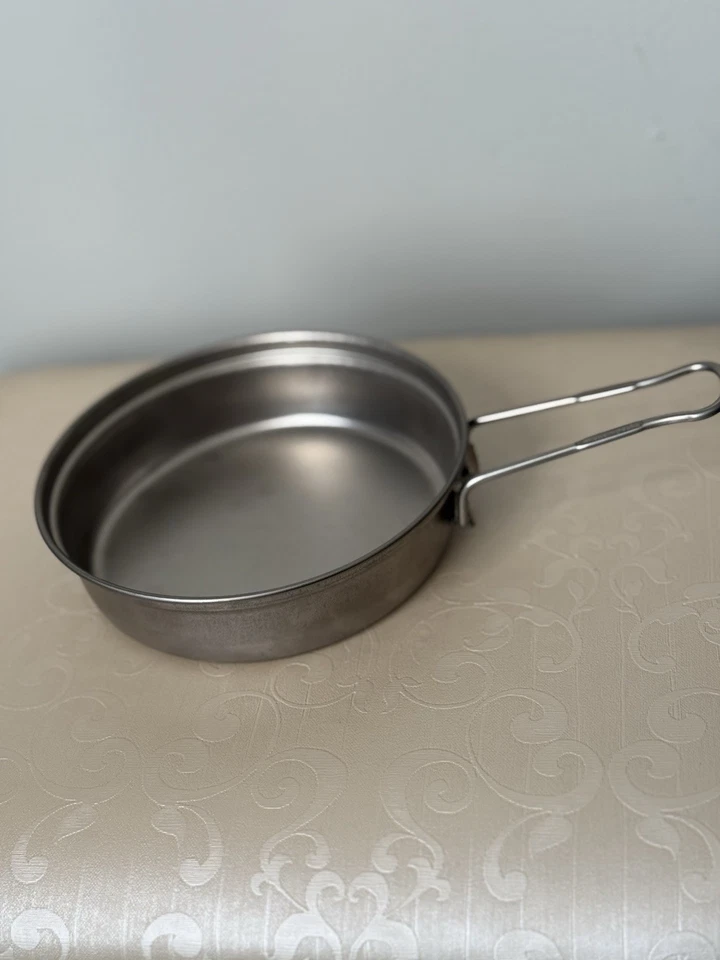 Snow Peak Titanium Fry Pan Skillet 5” Ultralight Camping Hiking Cookware - Image 1 of 4