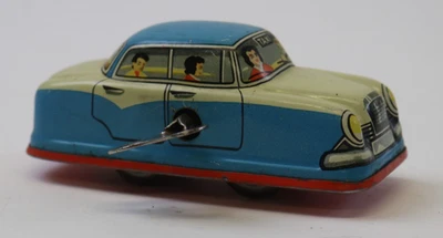 Carro de fricção de estanho vintage corda 3" x 1" testado e funcionando Alemanha ver fotos - Imagem 1 de 4