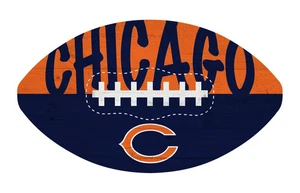 Letrero de fútbol americano en forma de 12" de los Chicago Bears - Imagen 1 de 1