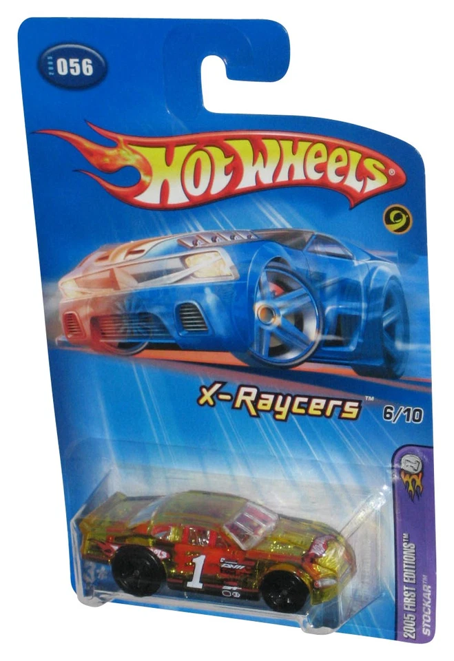 Hot Wheels 2005 First Editions X-Raycers 6/10 (2004) Yellow Stockar Car #056 - Image 1 of 1