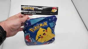 Pokemon Pikachu Happy Birthday Party 7.59 Feet Banner 2017 - Picture 1 of 4