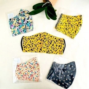 Set of Eight Cloth Face Masks Various Designs from AFRM Use for Crafts or Sewing - Picture 1 of 8