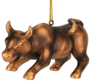 Baumknospen Bronze Bullenmarkt Aktienhandel ~ Daytrader Weihnachtsschmuck  - Bild 1 von 6