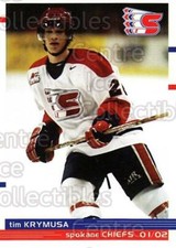 2001-02 Spokane Chiefs #16 Tim Krymusa