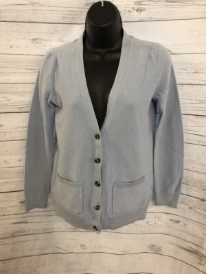 Cárdigan suéter para mujer Forever 21 con botones delanteros azul claro talla S Foto 1 de 4