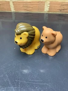Little People 2 Löwen Arche Noah Safari Zoo Zirkus Kirmes Fisher Price - Bild 1 von 6