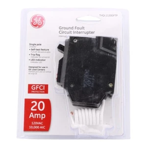 LOT OF 10 NEW GE THQL1120GFTP THQL1120GFT 1 Pole 20A GFCI Circuit Breaker - Picture 1 of 8