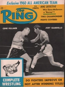 Gene Fullmer Joey Giardello El Anillo Junio 1960 051518DBX - Imagen 1 de 1