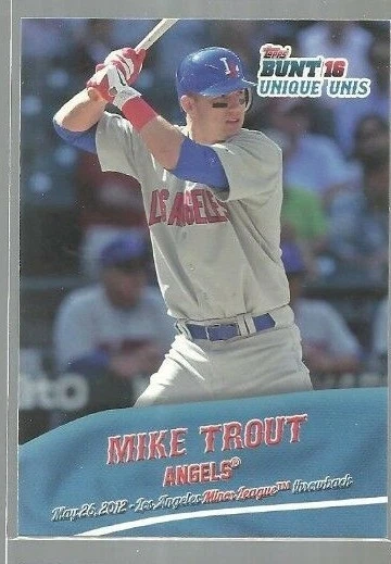  2016 Topps Bunt Unique Unis #UU10 Mike Trout (ref45832) - Image 1 of 1