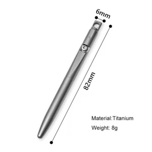 Mini Titanium Alloy Utility Pen Knife Keychain Portable EDC Blade Replaceable - Picture 1 of 9
