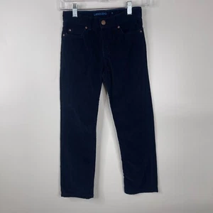 Lands' End Boys Corduroy Pants Size 8 Solid Blue Adjustable Waist Casual School - Picture 1 of 7