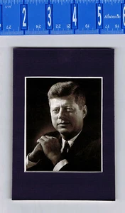 John F. Kennedy, Presidential Portrait - Matted Art 4X6 - Picture 1 of 1