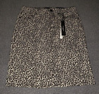 D Jeans White Leopard Print Denim Jean Skirt WOMENS SIZE 6