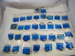 CHARTPAK  PRESSURE SENSITIVE DECORATIVE BORDER TAPE LOT OF 33 SOLD AS IS - Picture 1 of 12