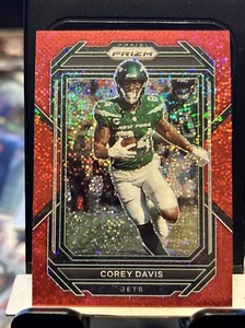 2022 Panini Prizm #228 Corey Davis Red Sparkle New York Jets - Picture 1 of 2