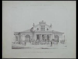 MONTPELLIER, PAVILLON POPULAIRE - 1892 - PLANCHE ARCHITECTURE - LEOPOLD CARLIER - Picture 1 of 1
