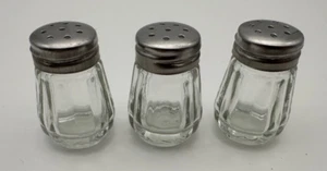 Salzstreuer 3 x Mini Streuer Pfefferstreuer Glas Salz & Pfeffer Gewürzstreuer - Bild 1 von 4
