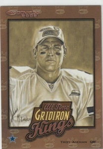 2002 Troy Aikman Donruss ALL TIME GRIDIRON KINGS Insert /2000 #6 Dallas Cowboys - Picture 1 of 1