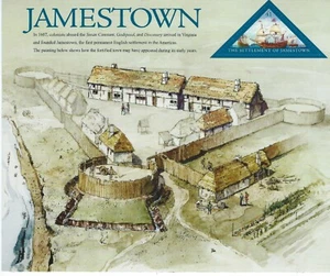 United States Sc 4136 Settlement Jamestown, 400th Anniversary Ships Pane of 20 - Bild 1 von 5