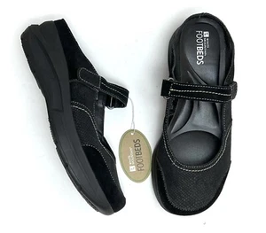 White Mountain NEW Womens Footbeds Slip On Mary Jane Mules Clogs Black Sz 8.5 - Picture 1 of 11