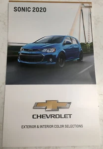 Chevrolet GM Sonic 2020 concesionario tabla de pintura de color exterior e interior nuevo - Imagen 1 de 5