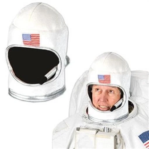 Casco de astronauta de felpa para adultos espacio exterior fiesta decoración disfraz utilería Foto 1 de 1